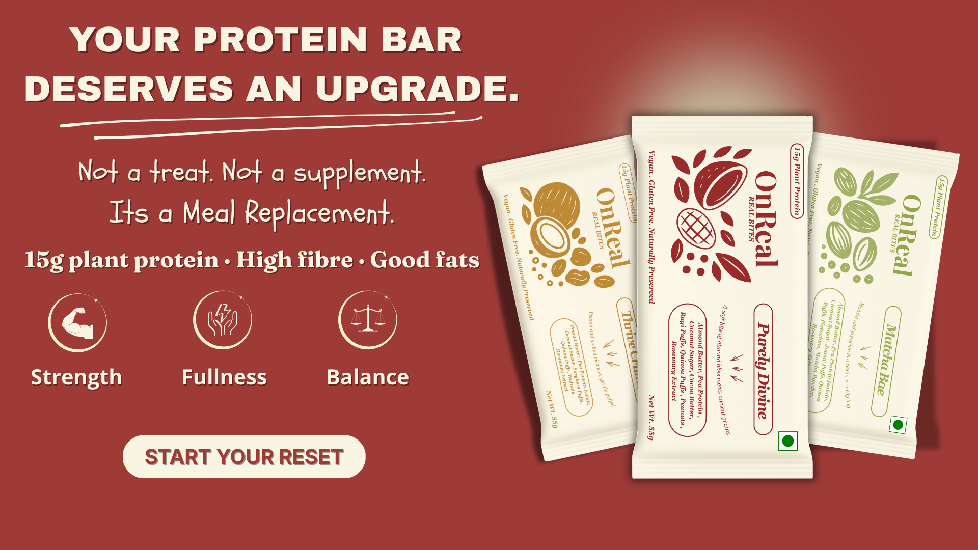 YOUR PROTEIN BAR NEEDS AN UPGRADE.